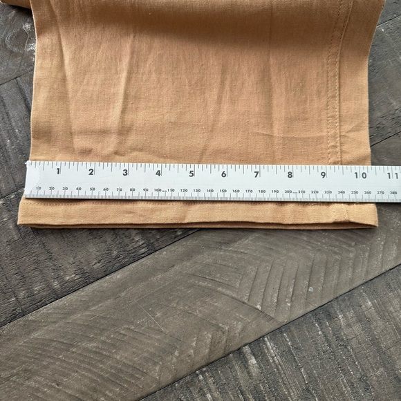 Jones New York Signature Brown High Rise Crop Linen Blend Pants Size 10 NWT - Picture 11 of 14